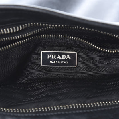 Prada Nappa Flat Messenger Bag Black 6 of 15