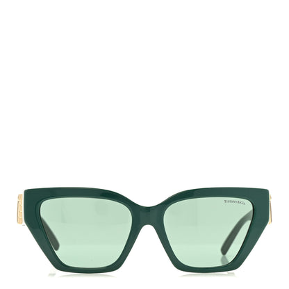 Tiffany Acetate Metal Deco T Sunglasses Green 2 of 8