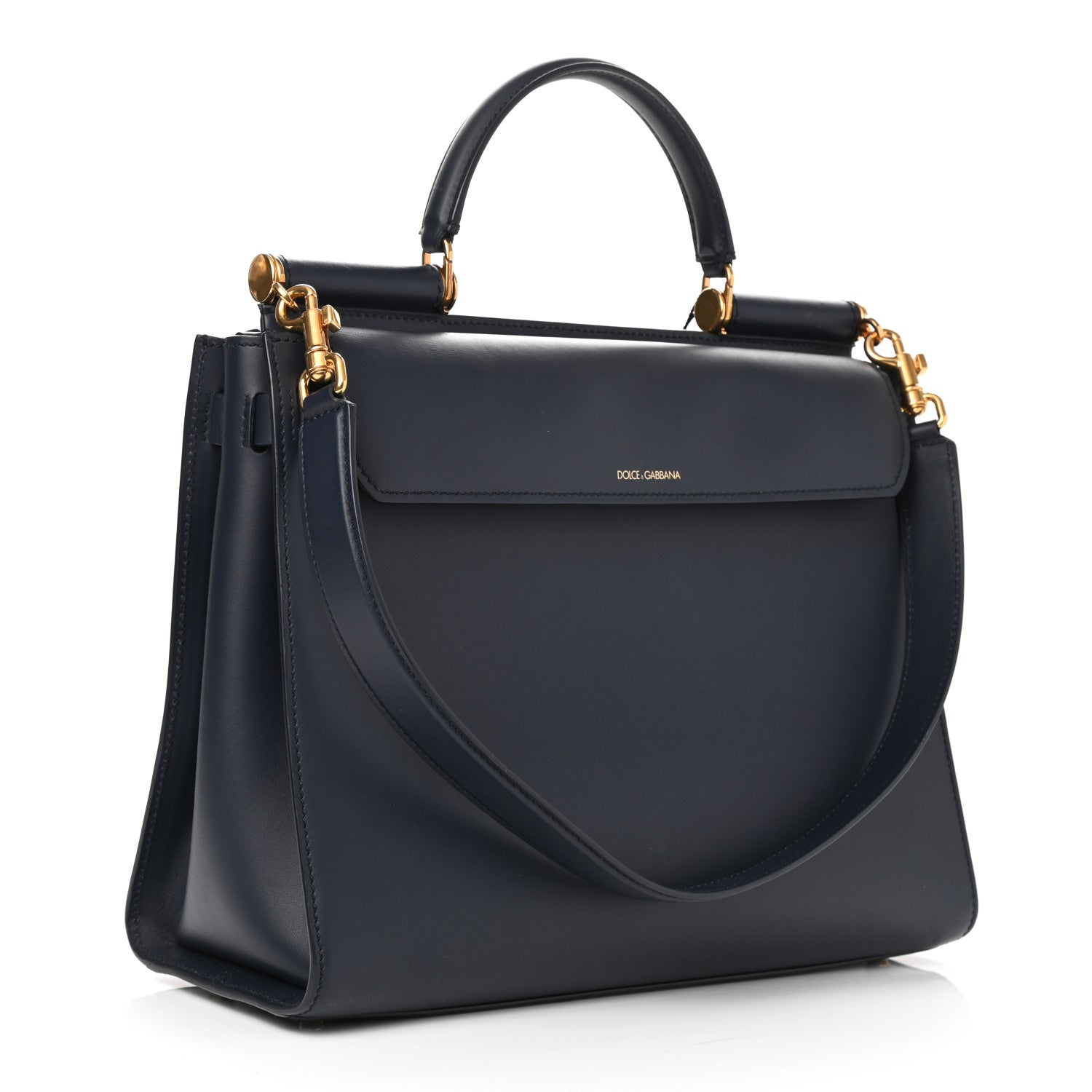 Dolce & Gabbana Calfskin Large Sicily 62 Blue 3 of 13
