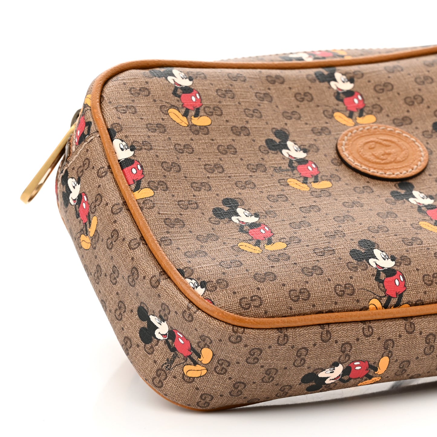 X DISNEY Mini Vintage GG Supreme Monogram Mickey Mouse Small Belt Bag 90 36 Beige Vintage Sun Oil
