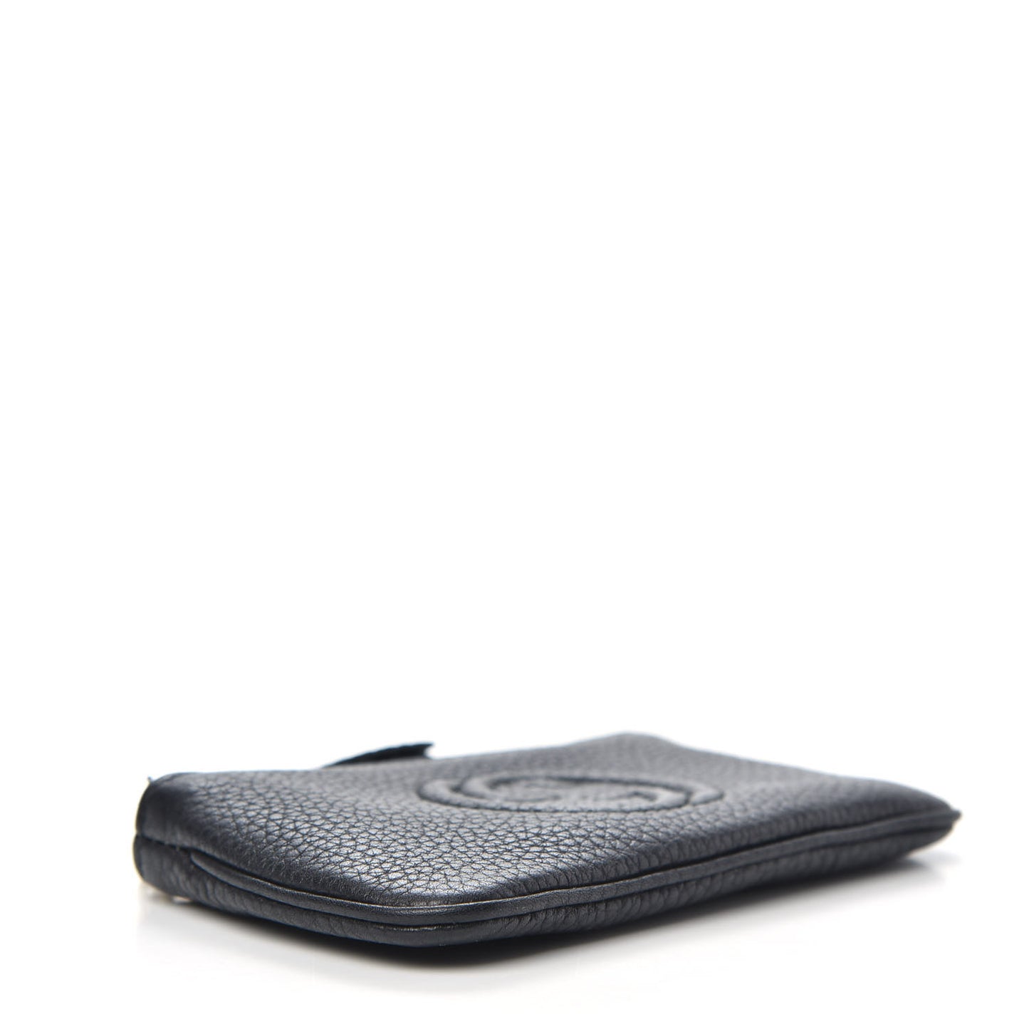 Pebbled Calfskin Soho Key Case Black