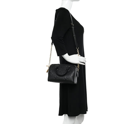Louis Vuitton Empreinte Monogram Giant Speedy Bandouliere 20 Black 2 of 10