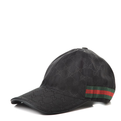Gucci Monogram Web Baseball Hat M Black 1 of 8