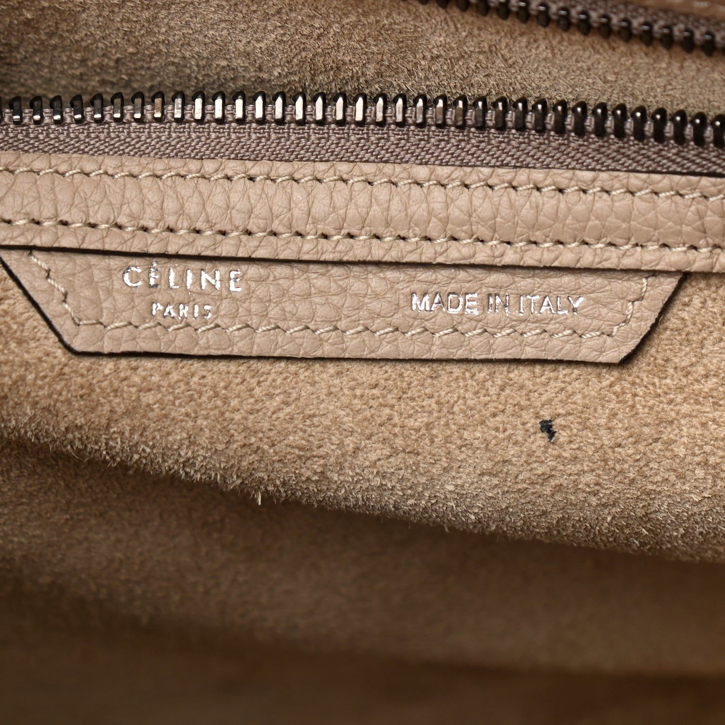 Drummed Calfskin Mini Luggage Dune