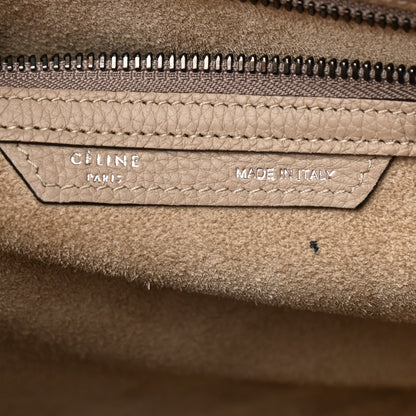 Celine Drummed Calfskin Mini Luggage Dune 5 of 7