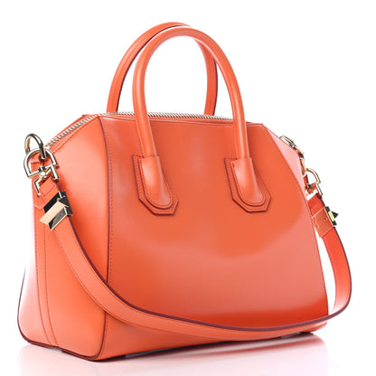 Givenchy Shiny Lord Calfskin Small Antigona Orange 2 of 4