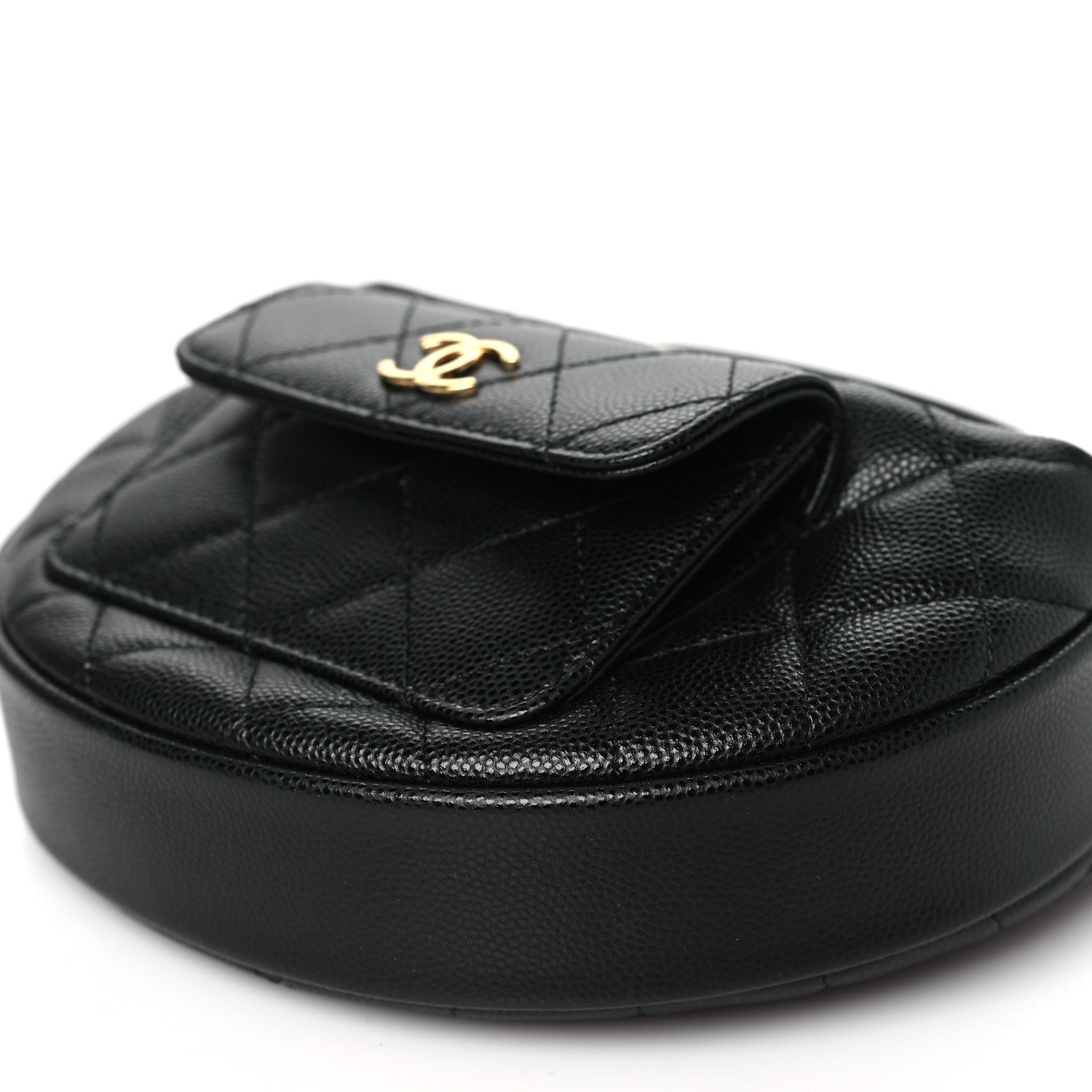 Chanel Caviar Quilted Polly Pocket Pouch Hobo Black 10 of 10