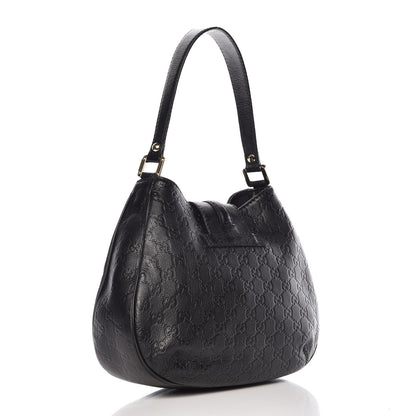 Gucci Guccissima Medium New Ladies Web Hobo Black 3 of 9