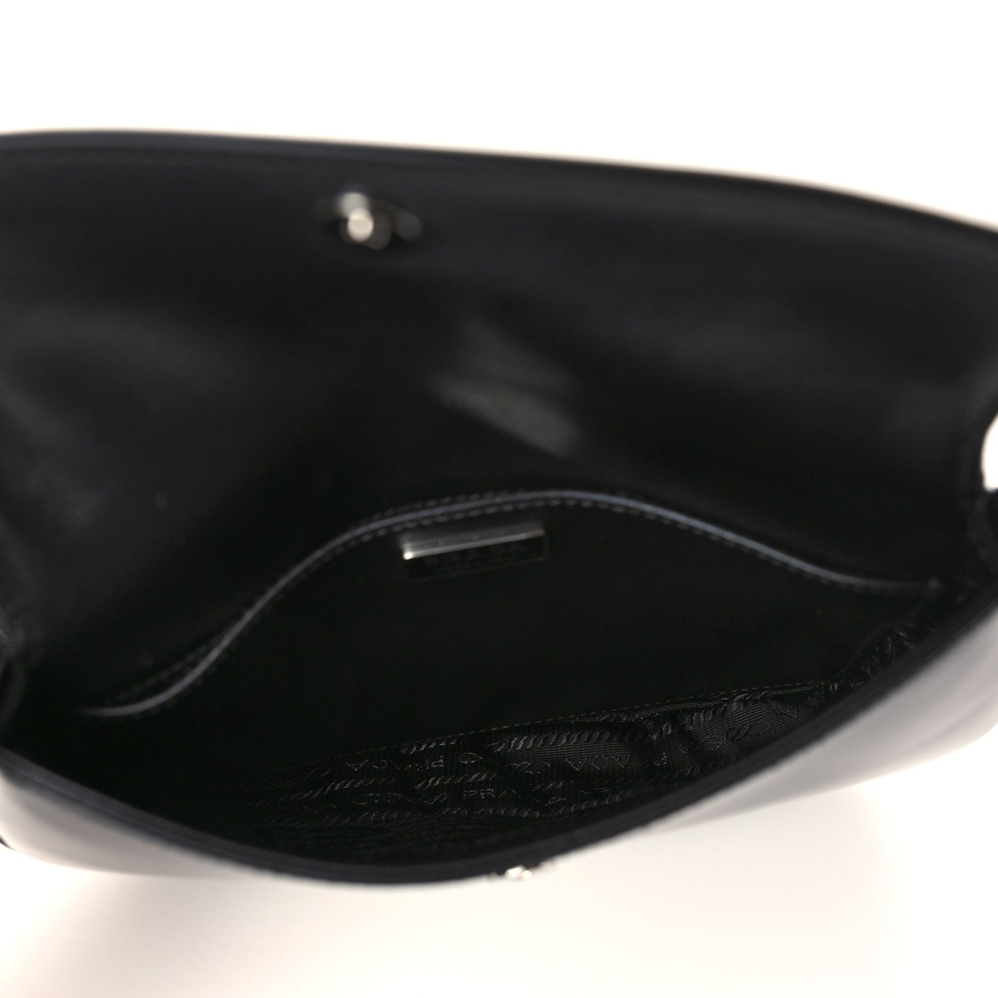 Spazzolato Cleo Flap Shoulder Bag Black
