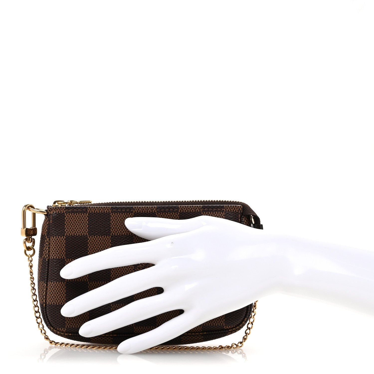 Louis Vuitton Damier Ebene Mini Pochette Accessories 2 of 9