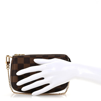 Louis Vuitton Damier Ebene Mini Pochette Accessories 2 of 9