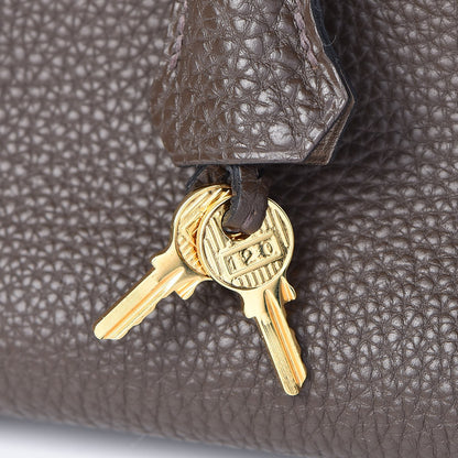 Hermes Togo Horseshoe Birkin 35 Chocolate Etoupe 33 of 35