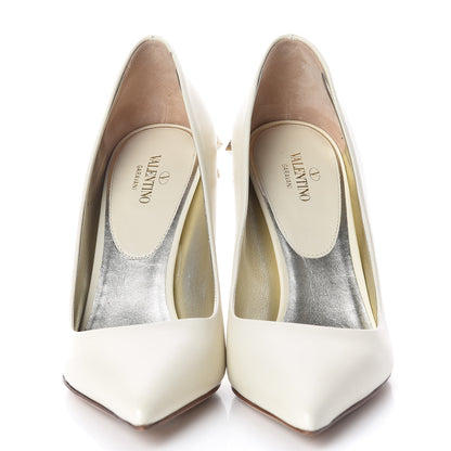 Valentino Garavani Nappa Rockstud Jaw Stud 100mm Pumps 37 Ivory 2 of 8