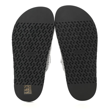 Hermes Calfskin Womens Chypre Sandals 35.5 Black 5 of 9