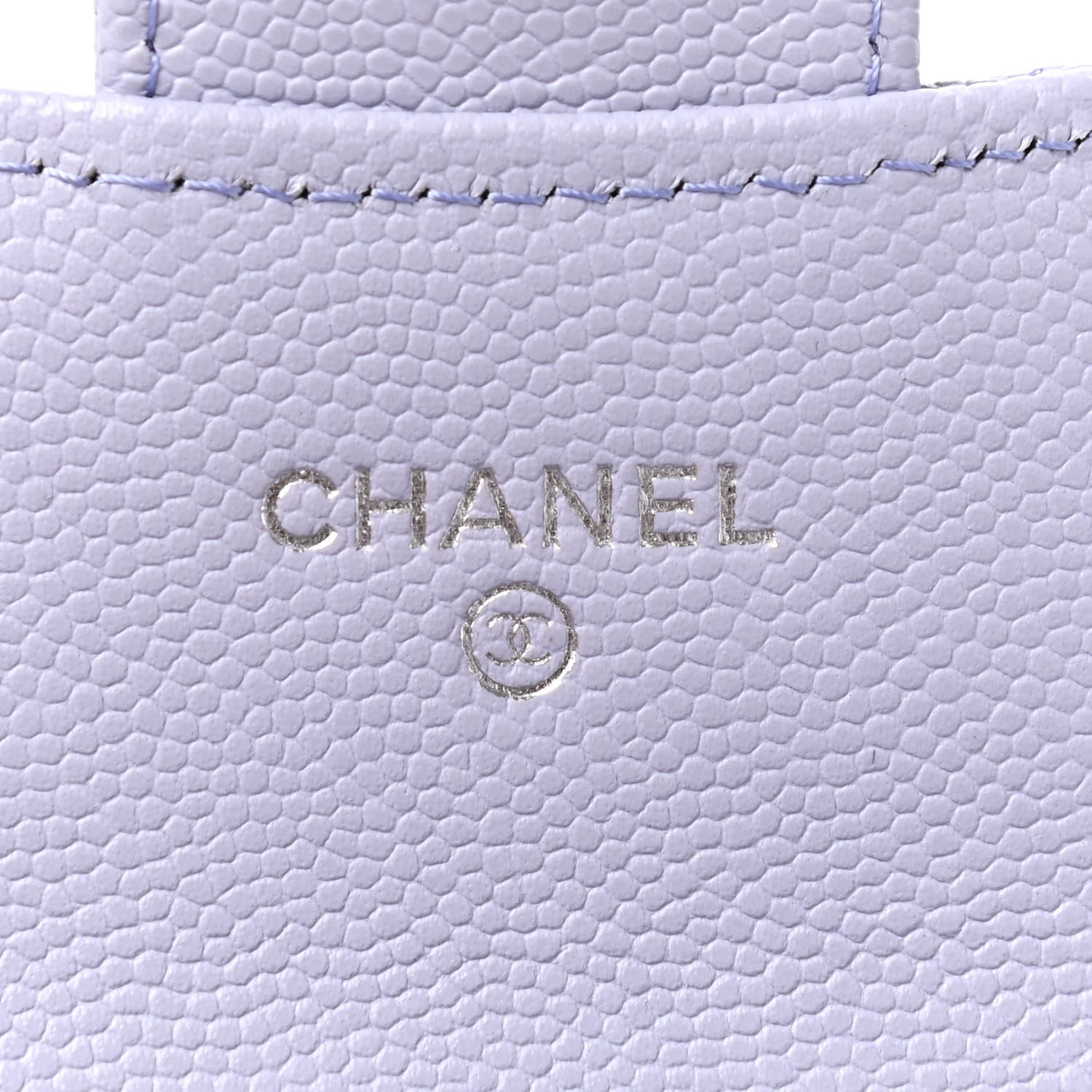 Chanel Caviar Quilted Flap Card Holder Wallet Light Purple 6 of 8