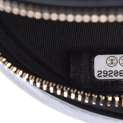 Chanel Calfskin Quilted Pearl Round Clutch With Chain Black 7 of 11