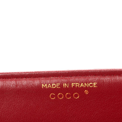 Chanel Lambskin Quilted Medium Single Flap Red 9 of 10