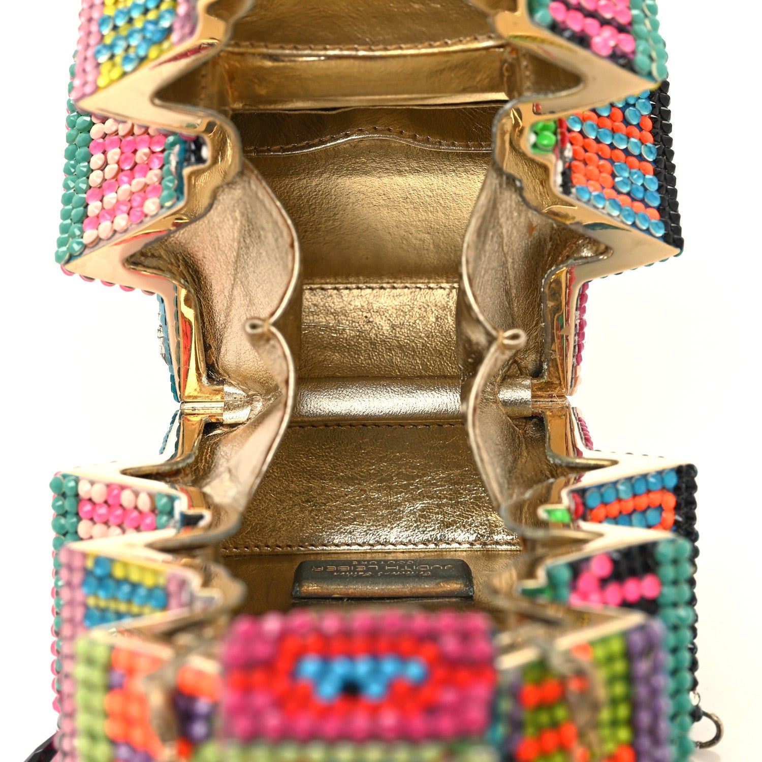 Judith Leiber Crystal Beaded Libertine Loves Leiber Dim Sum Pagoda Minaudiere Clutch Multicolor 5 of 11
