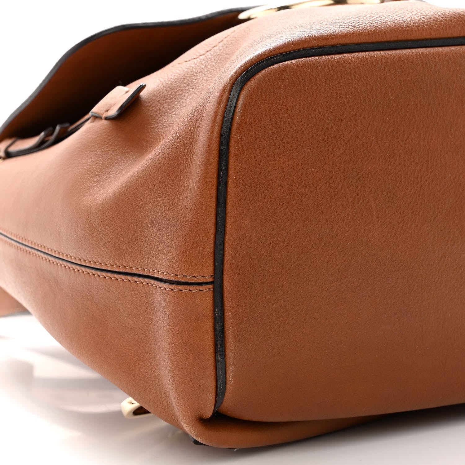 Chloe Suede Calfskin Medium Faye Backpack Tan 9 of 13