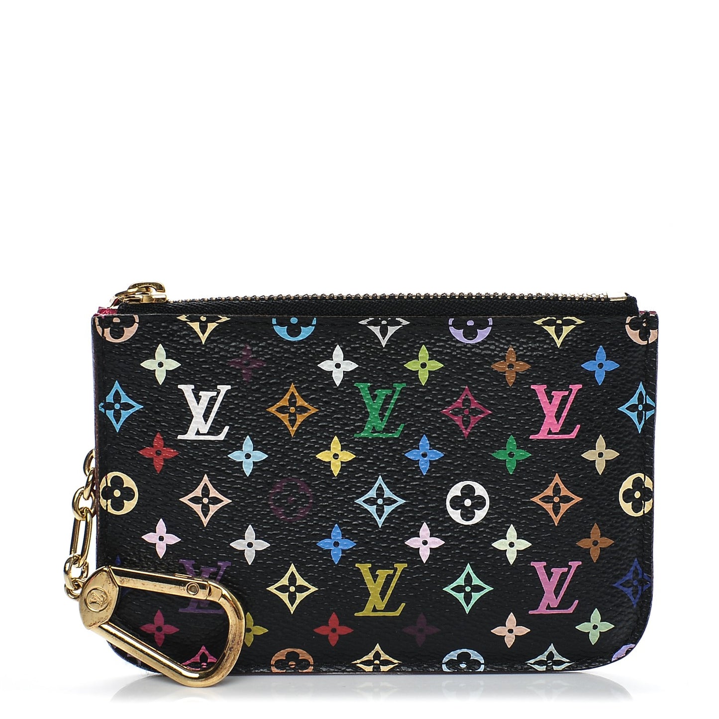 Monogram Multicolor Key Pouch Black Grenade