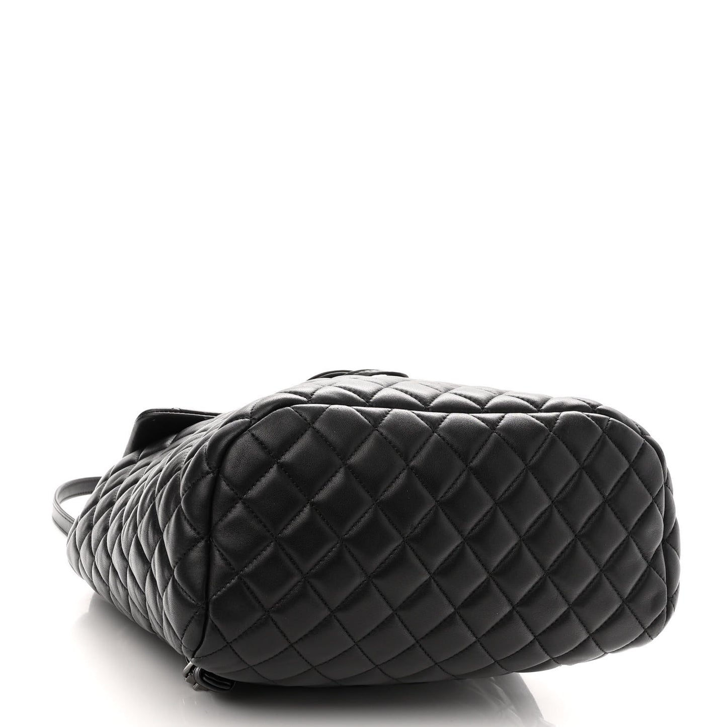 Lambskin Quilted Large Urban Spirit Backpack Black