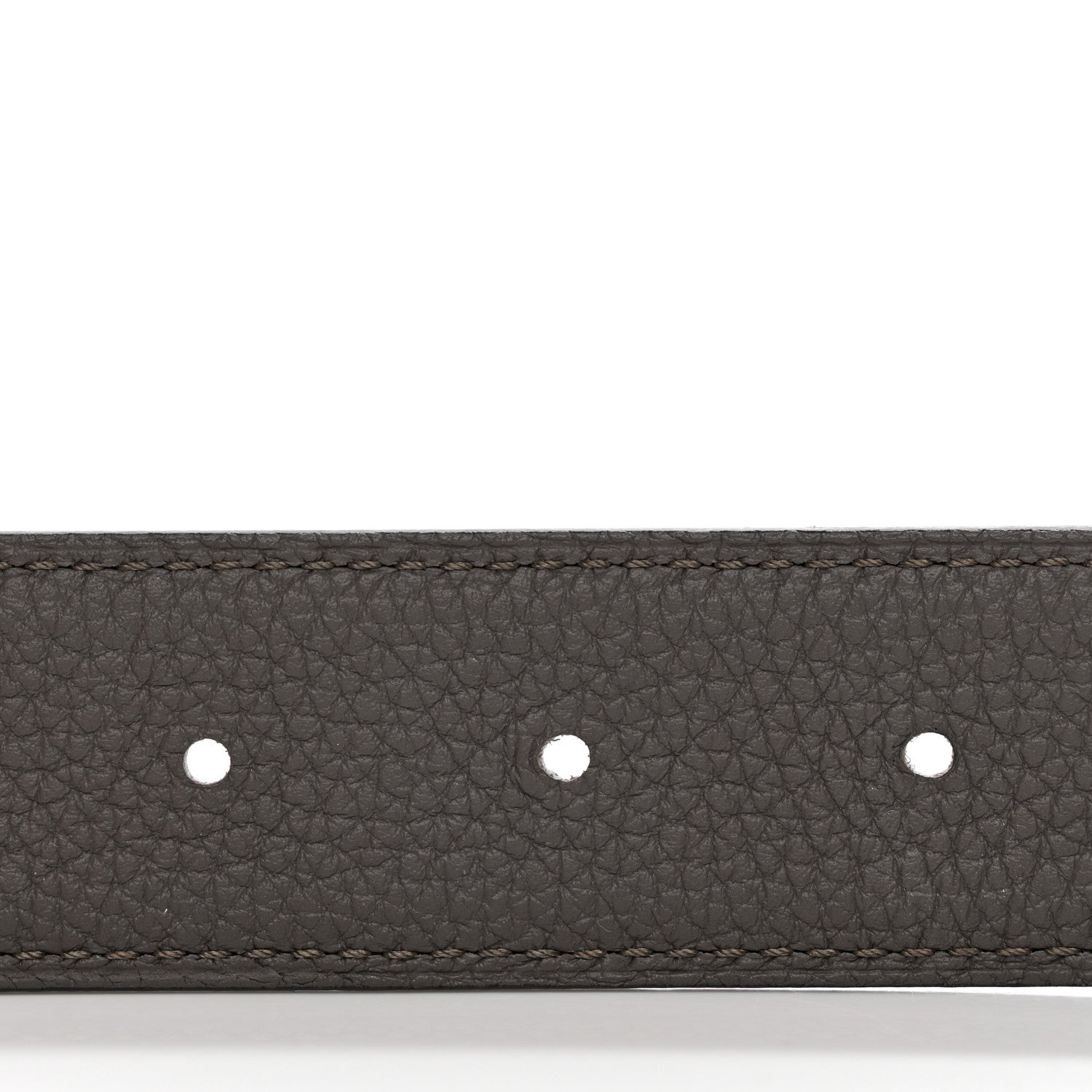 Hermes Box Togo Brushed H Belt 90 Black Etain 3 of 5