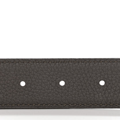Hermes Box Togo Brushed H Belt 90 Black Etain 3 of 5