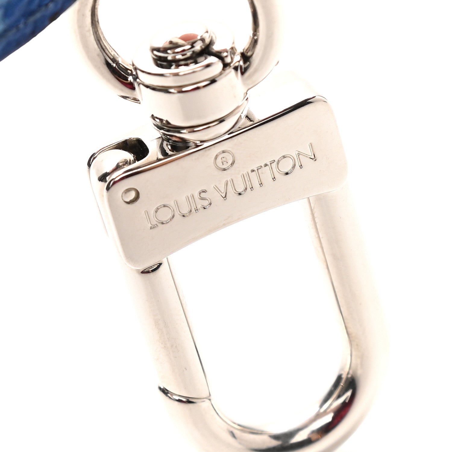 Louis Vuitton Monogram Escale Bag Charm Key Holder Blue 3 of 3