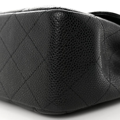 Chanel Caviar Quilted Jumbo Single Flap Black 9 of 11