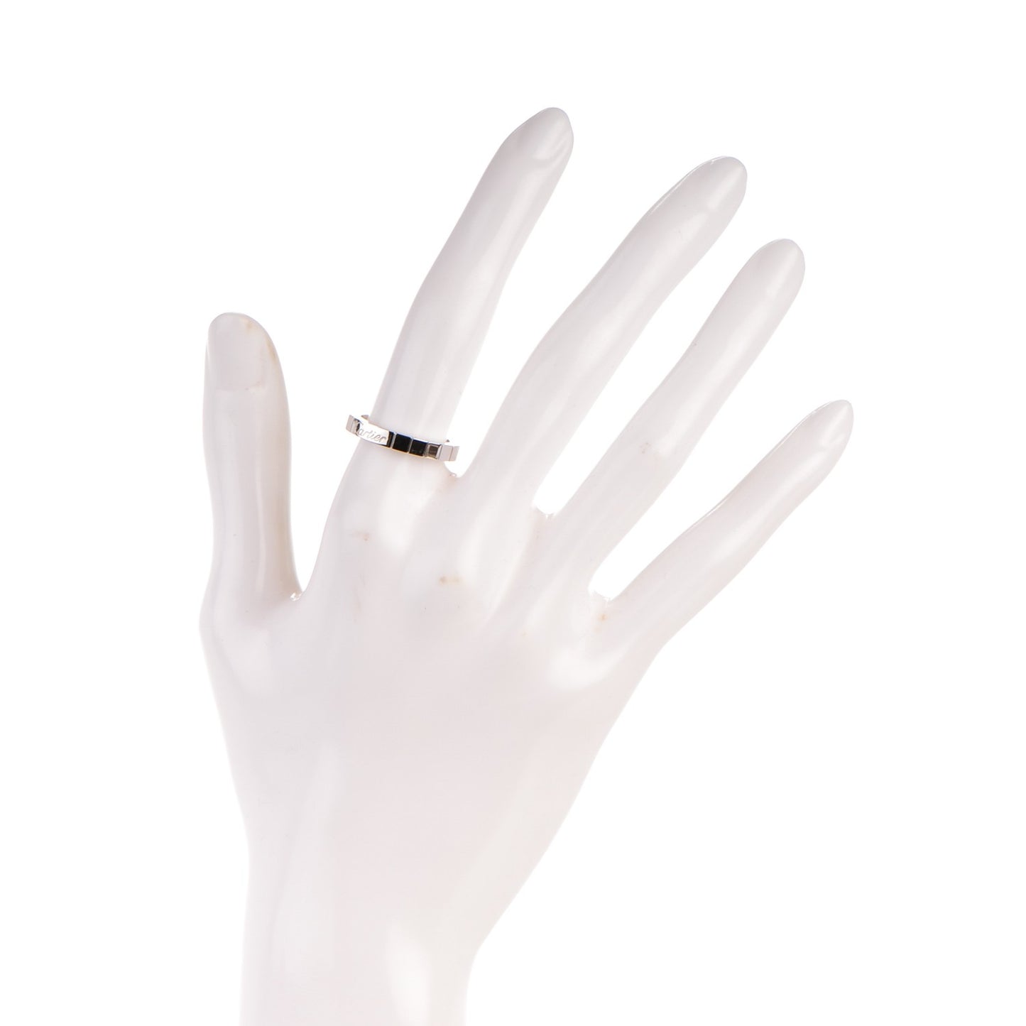 18K White Gold Lanieres Ring 52 6