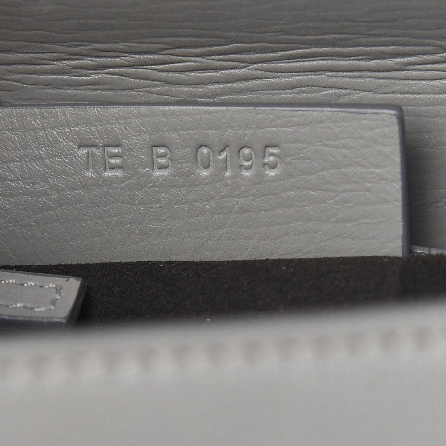 Textured Calfskin Mini Pandora Box Chain Crossbody Bag Grey