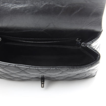 Chanel Aged Calfskin Quilted Mini Coco Handle Flap So Black 5 of 11