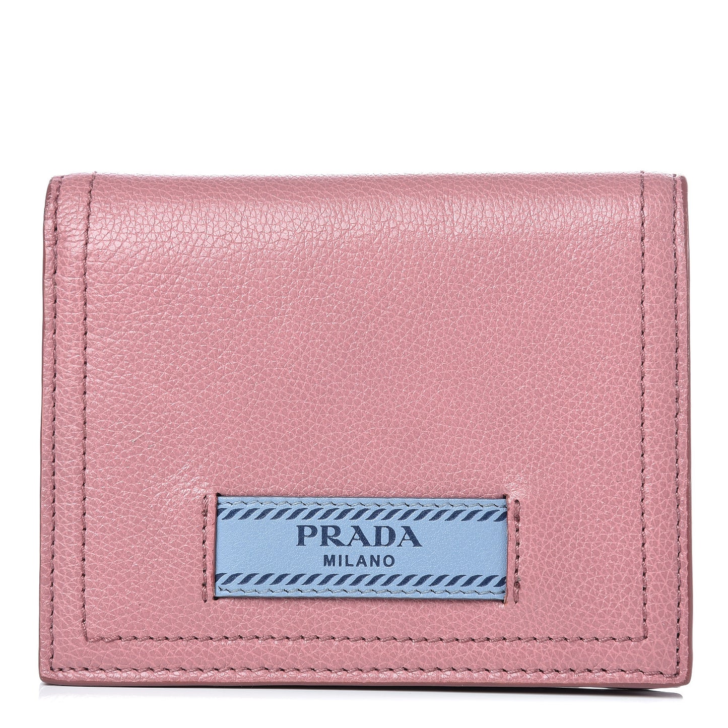 Glace Calfskin City Calfskin Etiquette Compact Wallet Loto Astrale