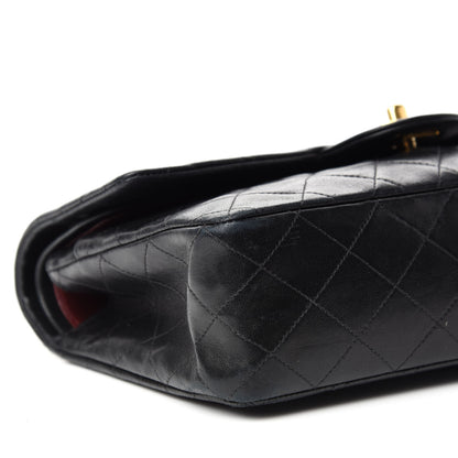 Chanel Lambskin Quilted Medium Double Flap Black 6 of 14