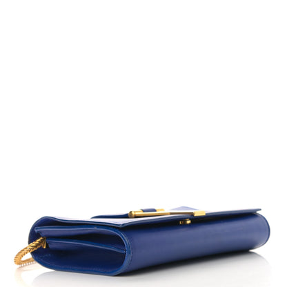 Saint Laurent Calfskin Small Classic Y Satchel Blue 3 of 13