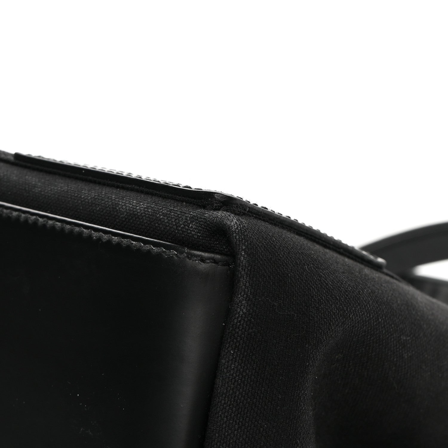 Balenciaga Cotton Canvas Calfskin S Navy Cabas Black 11 of 15