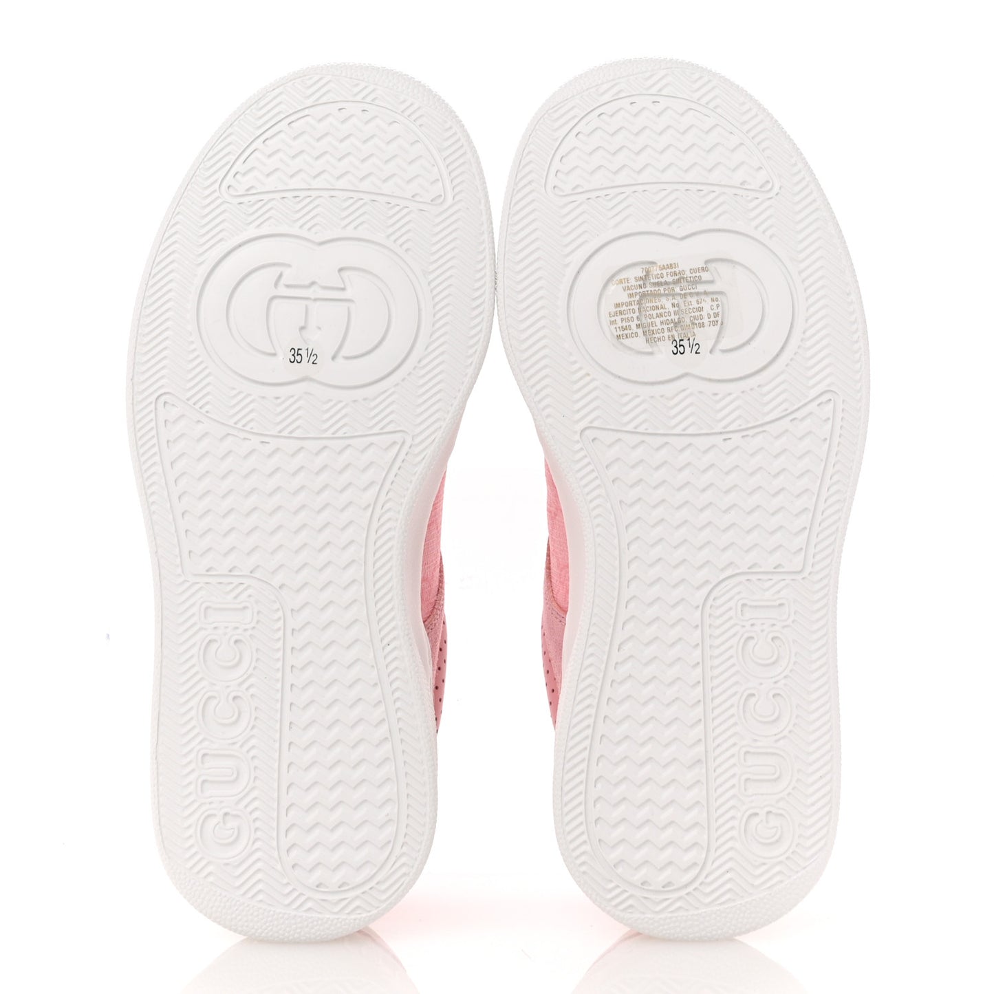Calfskin GG Supreme Monogram Womens Platform 55mm Sneakers 35.5 Pink