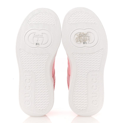 Gucci Calfskin GG Supreme Monogram Womens Platform 55mm Sneakers 35.5 Pink 6 of 9