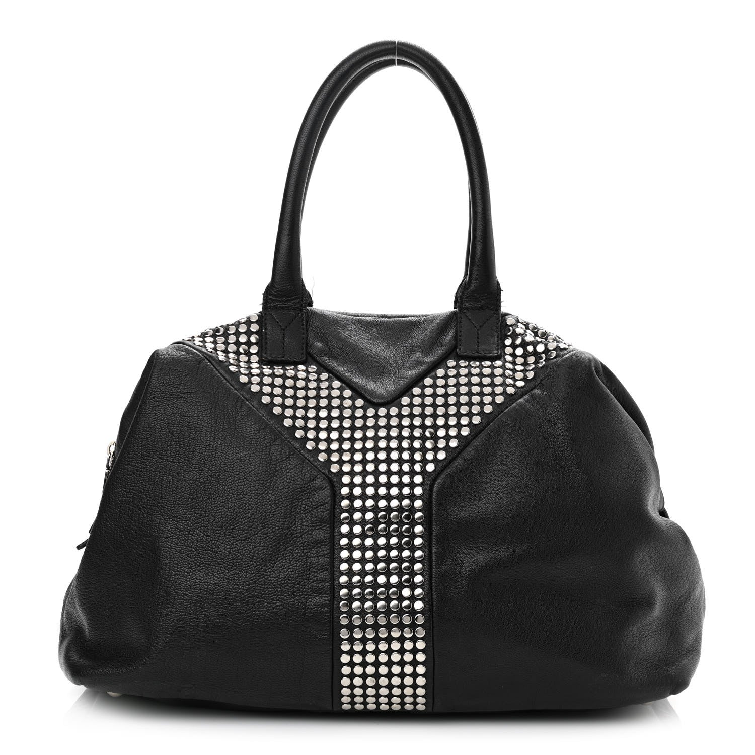 Saint Laurent Calfskin Studded Easy Sac Black 1 of 16