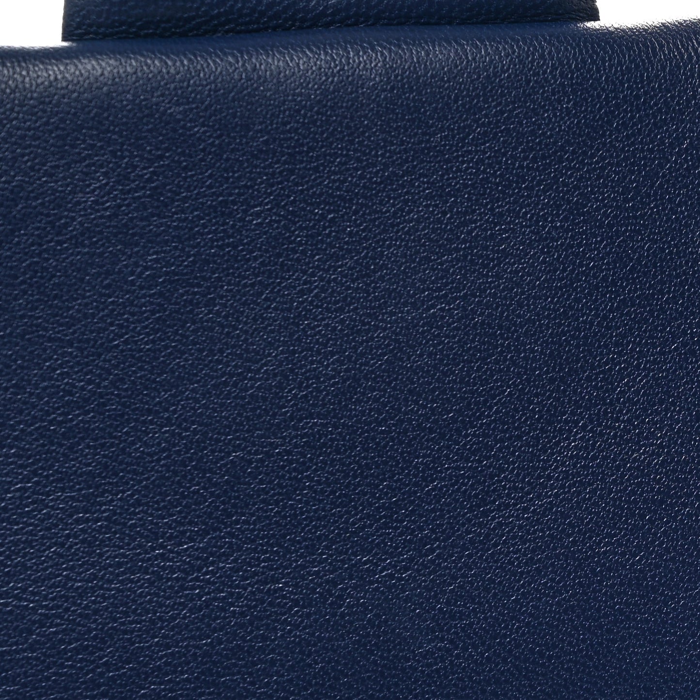 Lambskin Quilted Resin Bi-Color Chain Flap Bag Navy