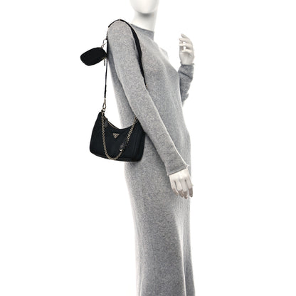 Prada Nylon Re-Edition 2005 Shoulder Bag Black 2 of 13