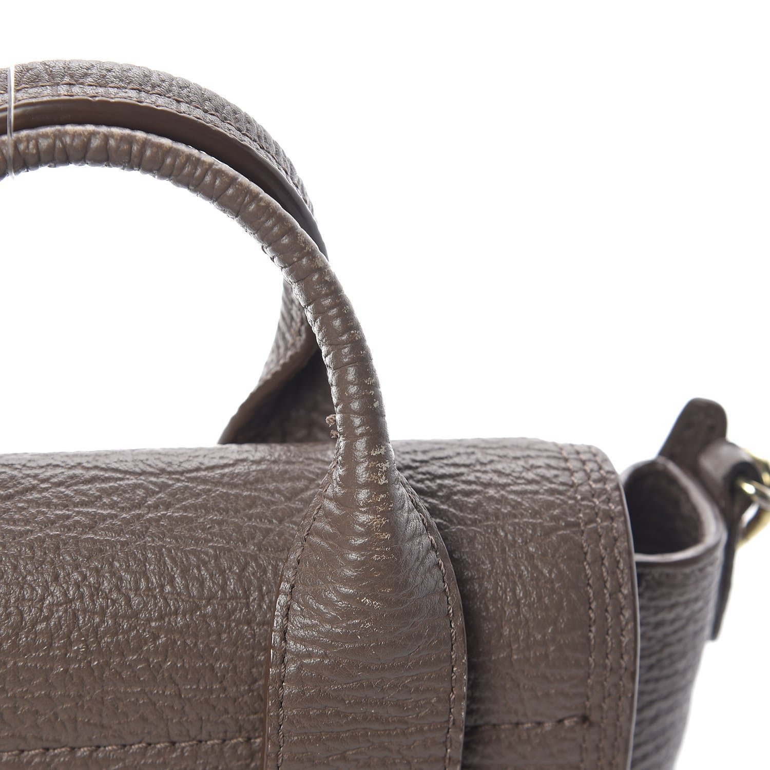 3.1 Phillip Lim 3.1 Textured Calfskin Mini Pashli Satchel Taupe 10 of 16