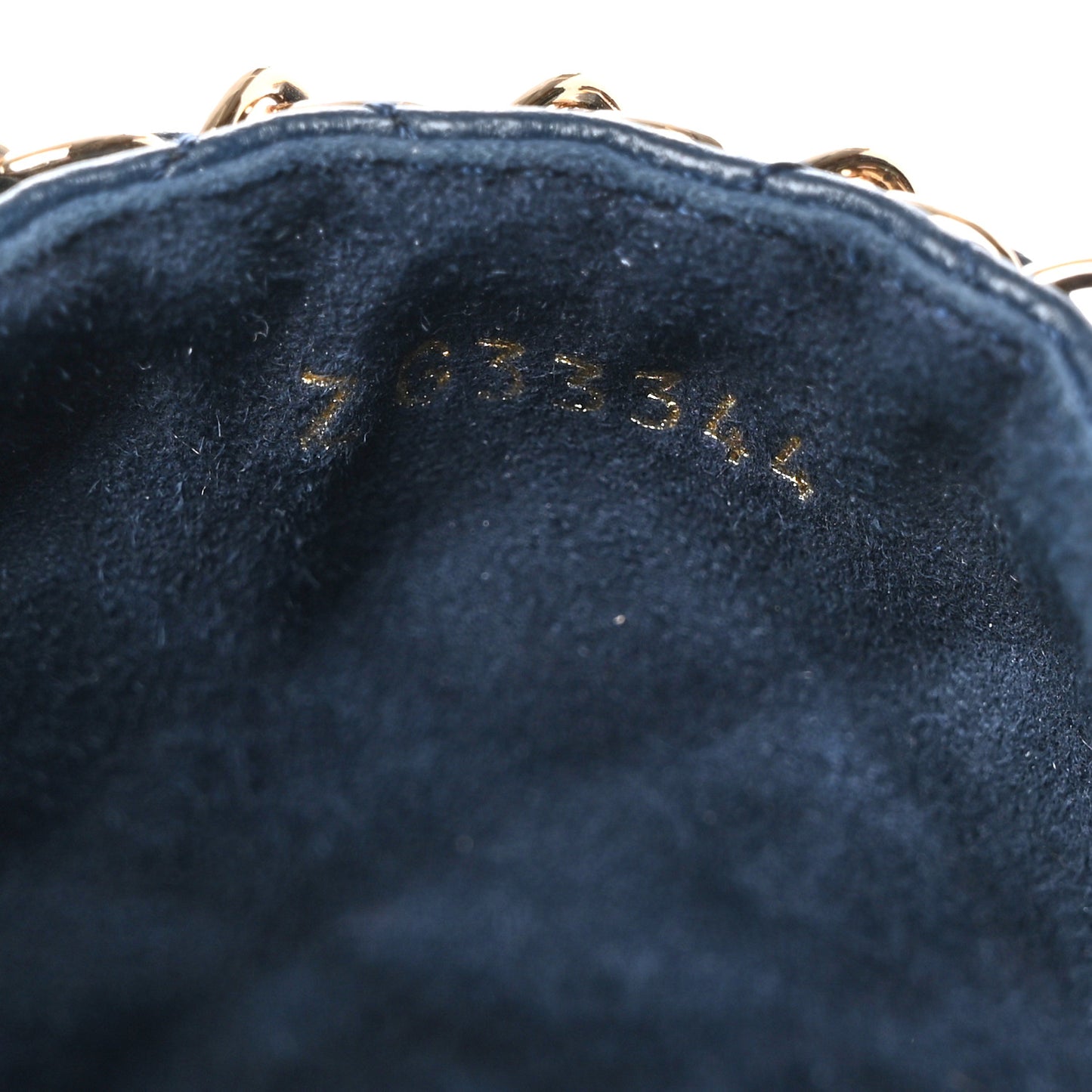 Lambskin Grosgrain Quilted CC Chain Espadrille Mules 37 Navy Black