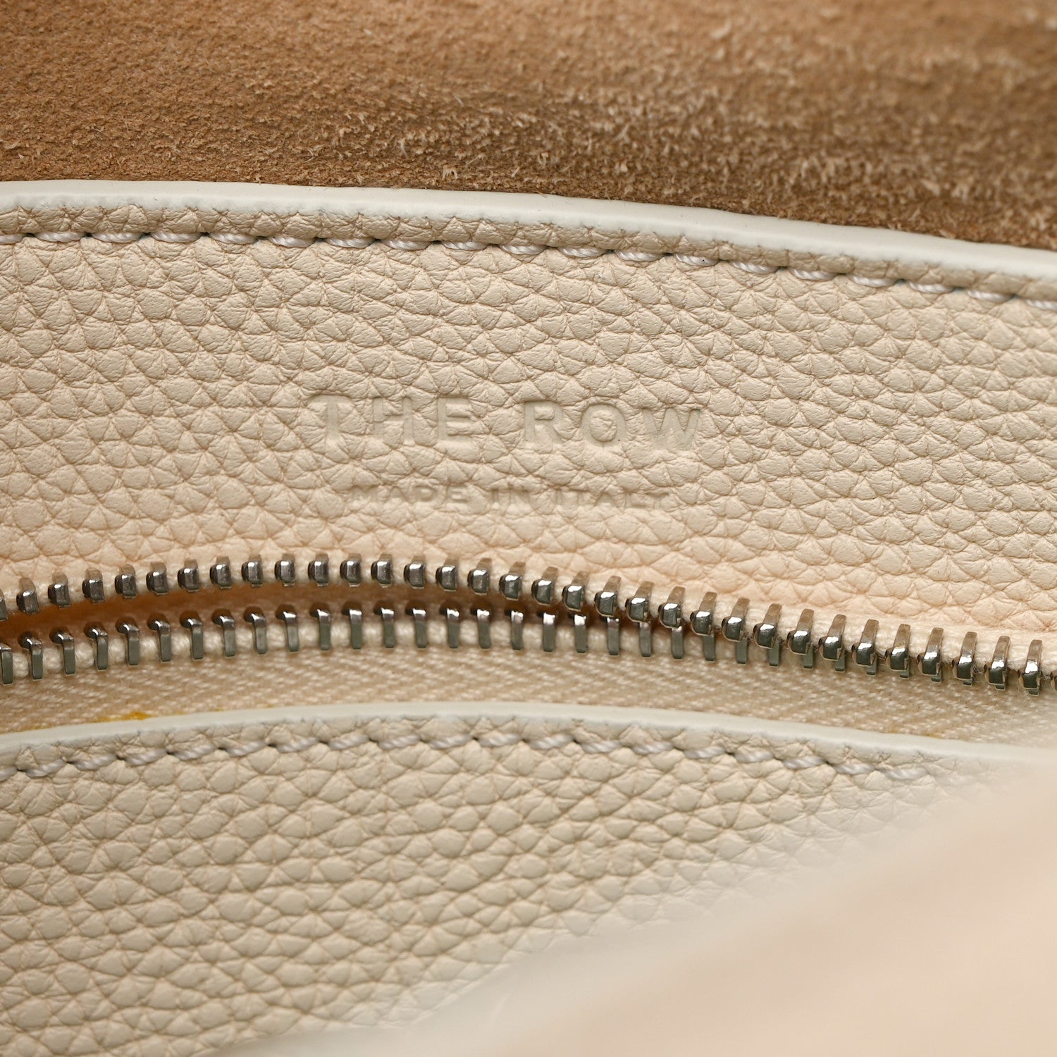 The Row Grained Calfskin Sidekick Beige 6 of 9