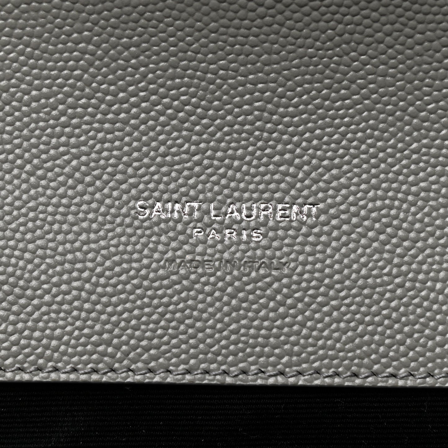 Grain De Poudre Textured Mixed Matelasse Triquilt Monogram Clutch Storm