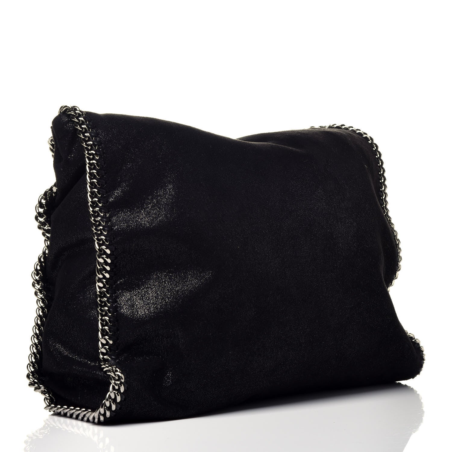 Stella McCartney Shaggy Deer Big Falabella Tote Black 3 of 9