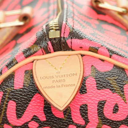 Louis Vuitton Monogram Graffiti Speedy 30 Fuchsia 7 of 7