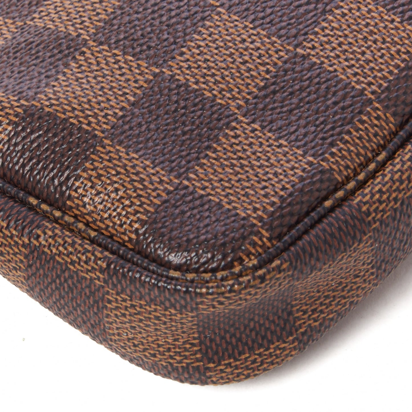 Damier Ebene Complice Trunks and Bags Mini Pochette Accessories Red