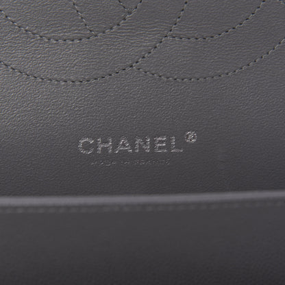 Chanel Caviar Quilted Jumbo Double Flap Dark Grey 7 of 10