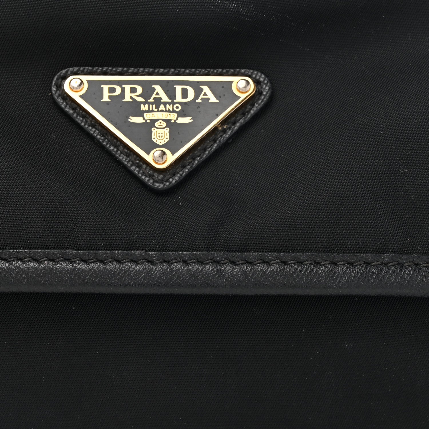 Prada Tessuto Nylon Saffiano Small Messenger Bag Black 7 of 15